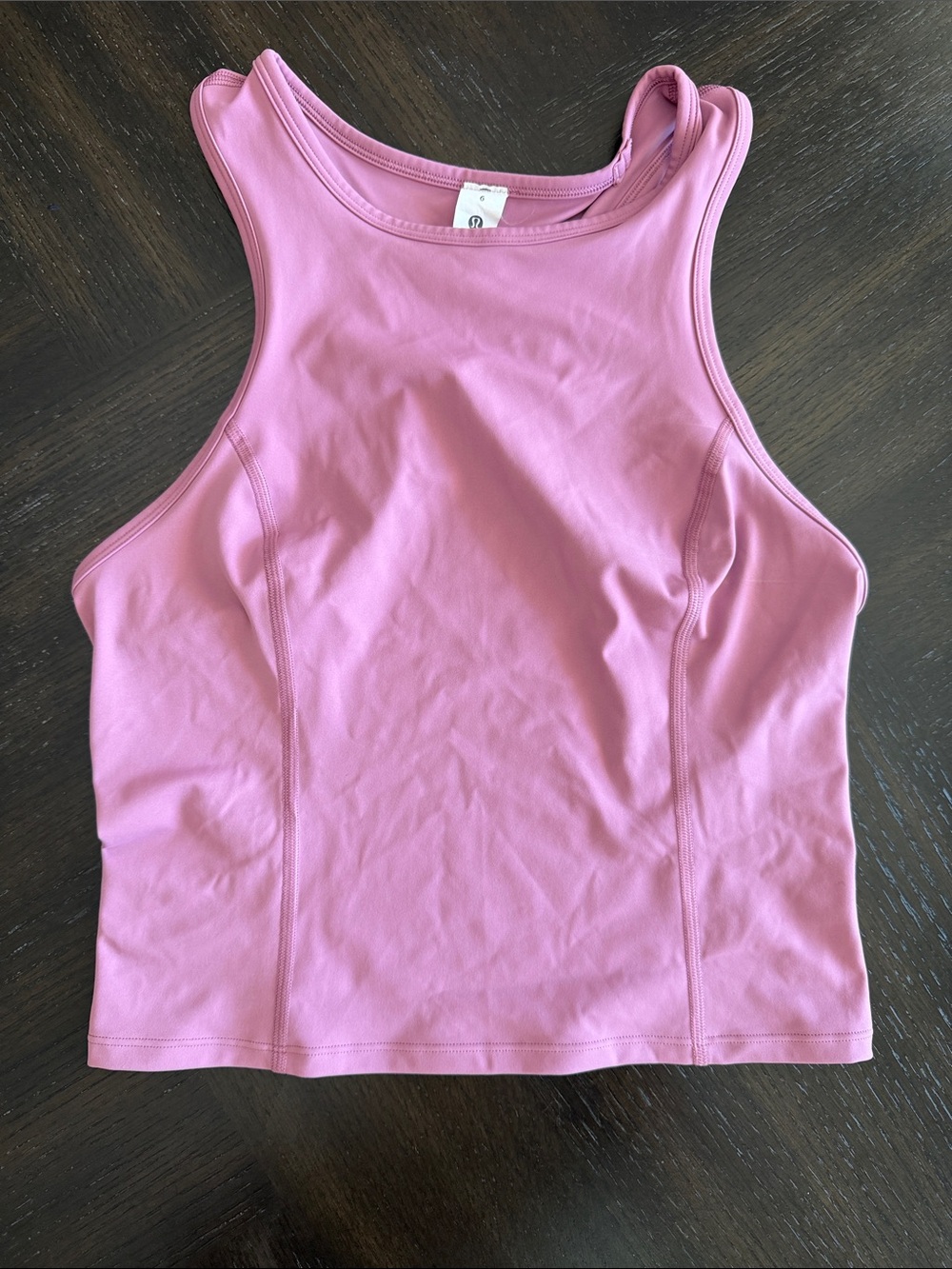 Lululemon Pink High-Neck Tank Top